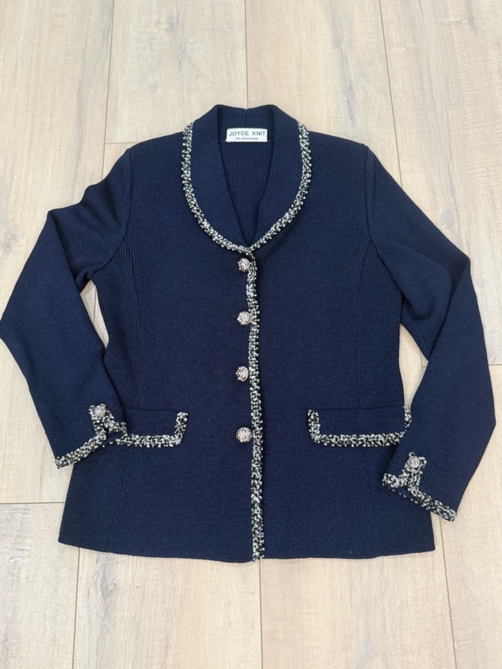 Vintage JOYCE KNIT by Joyce Shin Knit Blazer